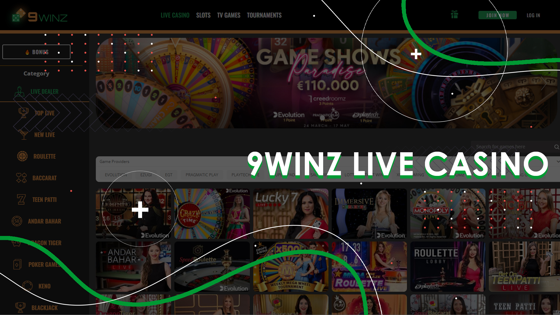 9winz Live Casino